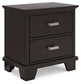 Covetown Full Panel Bed with Mirrored Dresser and Nightstand