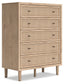 Cielden Five Drawer Wide Chest