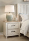 Shaybrock King Panel Bed with Mirrored Dresser and Nightstand