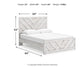 Cayboni Queen Panel Bed with Mirrored Dresser