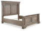 Blairhurst King Panel Bed with Mirrored Dresser