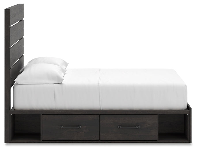 Hollivern Full Panel Bed with Storage