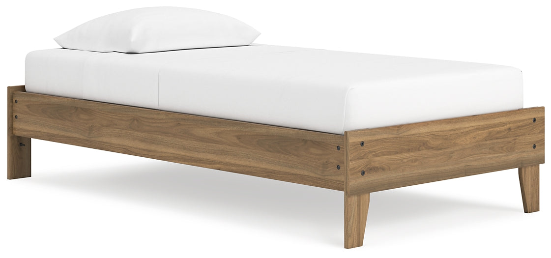 Deanlow Twin Platform Bed with Dresser and 2 Nightstands