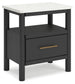 Cadmori Full Upholstered Bed with 2 Nightstands