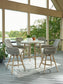 Seton Creek Outdoor Bar Table and 4 Barstools