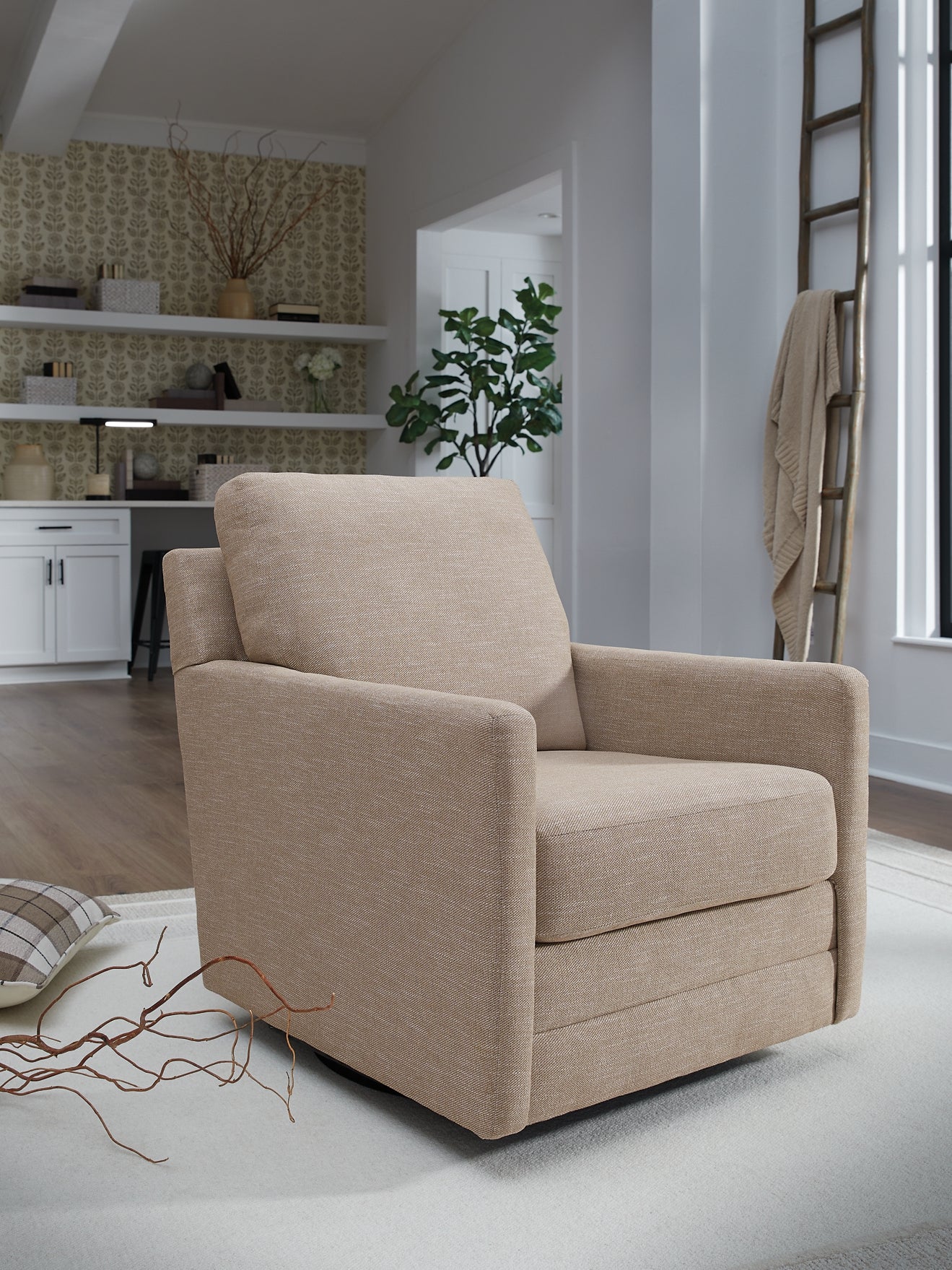 Freybourne Next-Gen Nuvella Swivel Accent Chair