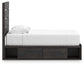 Hollivern Twin Panel Bed with Storage