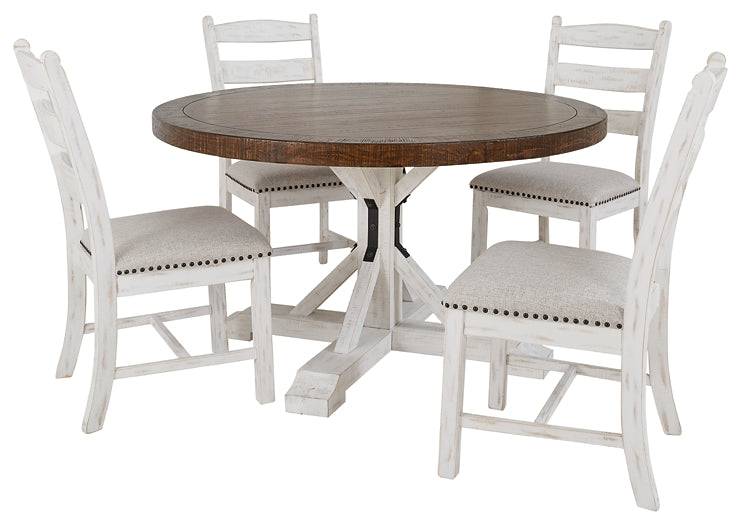 Valebeck Dining Table and 4 Chairs