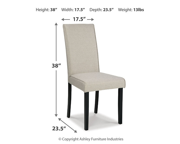 Kimonte Dining Table and 4 Chairs