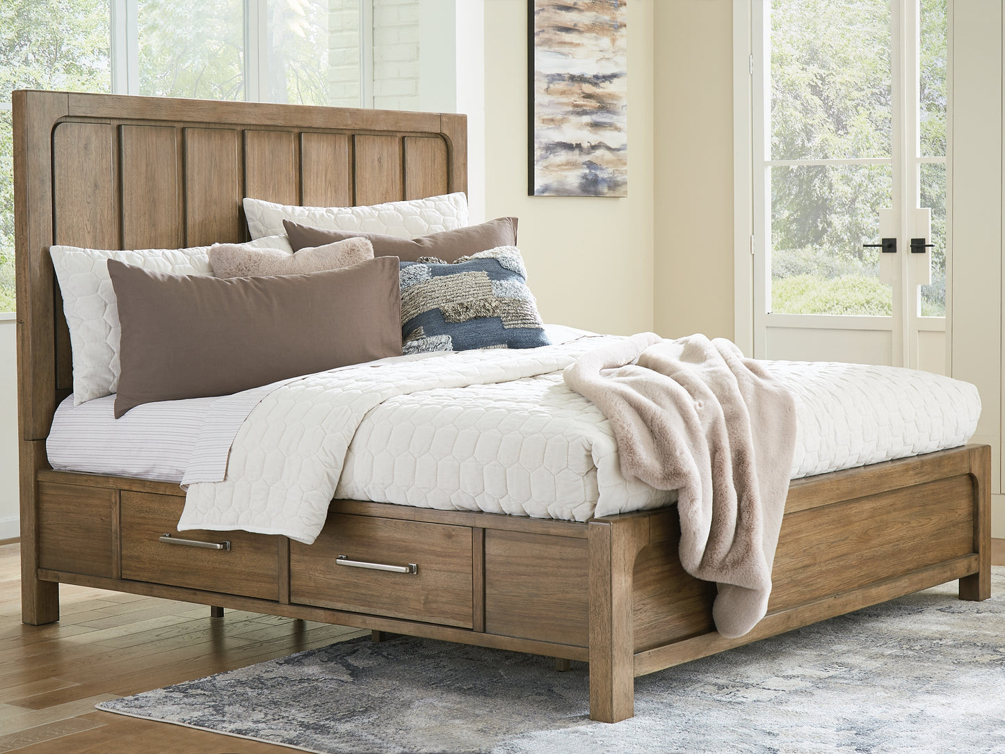 Cabalynn  Panel Bed With Storage